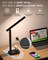 LED Desk Lamp, Power Strip with 3 Outlets 4 USB Charging Ports(2 USBC), 4 Modes 5 Level Brightness Touch Lamp, Small Desk Lamp for Home Office College Dorm Room Essentials